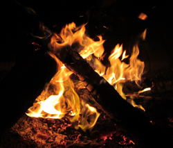 Camp Fire Solitude